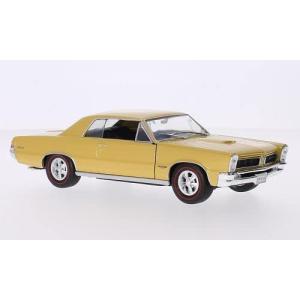 Welly ポンティアック ミニカー 1/24 Pontiac GTO metallic-gold 1965 (メタリックゴールド)｜bellamacchina