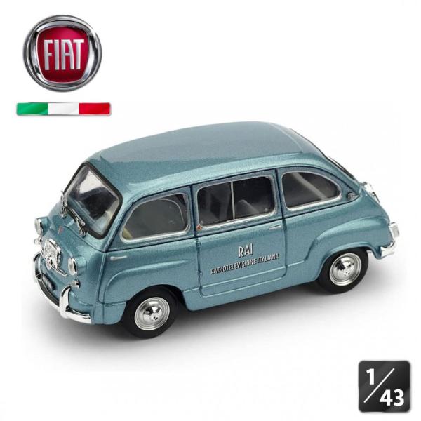 ブルム フィアット 600D ムルティプラ イタリア 放送協会 ミニカー 1/43 FIAT MUL...