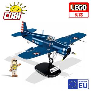【 LEGO対応 EU ブロック おもちゃ】COBI コビ アメリカ空軍 戦闘機 F4F ワイルドキャット 1/32スケール 375ピース