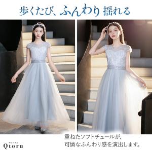 子供ドレス 発表会 ドレス ピアノ ワンピース...の詳細画像5