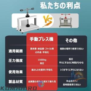 機平坦化機卓上手動紙圧縮 プレスハンドプレス ...の詳細画像3
