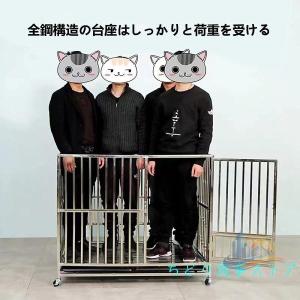 ケージ ステンレス 折りたたみ 大型犬 犬サー...の詳細画像5