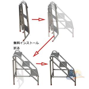 スツール 庭 大人 4段 150kg 産業用折...の詳細画像4