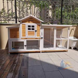 83 インチ フェンス 大型 インチ屋外木製鶏...の詳細画像1