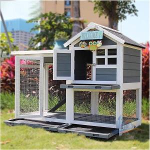 フラット 屋外ウサギケージ木製鶏小屋 ウサギケージうさぎケージ アパートメント アドバンスト フラット換気 おしゃれ 使いやすい 便利 実用的 省スペース