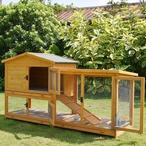 鶏小屋耐候性 ワイヤーメッシュ 木製 大型 ド...の詳細画像2