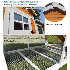 ケージ かご インチ屋外木製鶏小屋 大型 ボッ...の詳細画像5