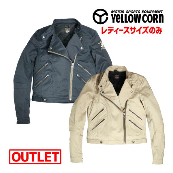 新品アウトレット YeLLOWCORN ライディングコットンジャケット YB-4120L レディース...