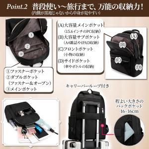 リュック レディース 通勤 大容量 通学 Lサ...の詳細画像3