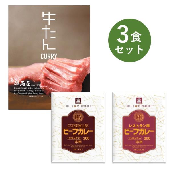 レトルトカレー お試し 3食 セット DX RG レストラン用 ビーフ カレー大阪 ベル食品工業 簡...
