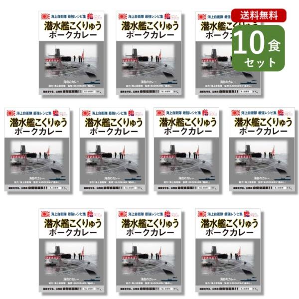 ご当地カレー 10個 セット  （ 艦めし 潜水艦こくりゅう ポークカレー ） 神奈川 横須賀 海自...