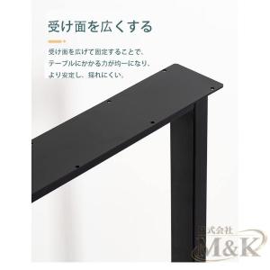 テーブル脚 机 スチールテーブル脚 デスク 長...の詳細画像4
