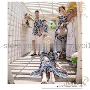 親子 ペアルック ペアtシャツ アロハシャツ ...の詳細画像4