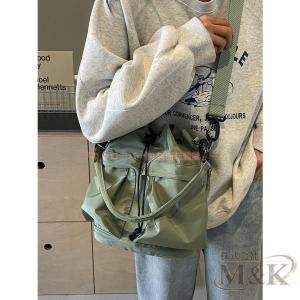 ショルダーバッグ 巾着バッグ バッグ 2way バケツ型バッグ ショルダー レディース M＆K（株） バケツ型 斜めがけ ナイロン 肩掛け 軽い