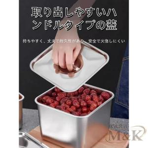 ステンレス 角形 鍋 ボトル 調味料瓶+蓋 コ...の詳細画像3