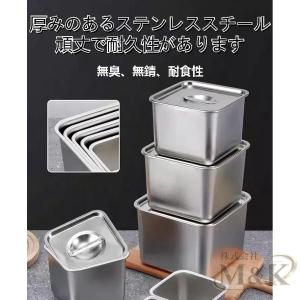 ステンレス 角形 鍋 ボトル 調味料瓶+蓋 コ...の詳細画像5