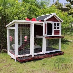 ウサギの巣 飼育ケージ 木製 ペットゲージ ペット用品 鳥スタンド 天然杉材 屋根付き M＆K（株） サークル 多頭飼い 大型 鳥屋 別墅 屋外
