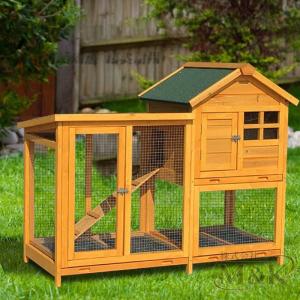 ウサギの巣 飼育ケージ 木製 ペットゲージ ペ...の詳細画像2