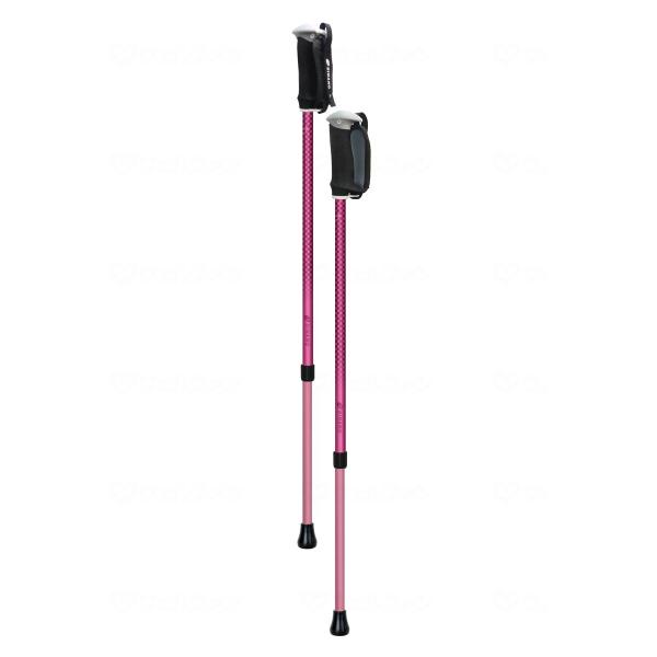 ウォーキングポール 高齢者 おすすめ 杖 介護 おしゃれ そふと安心２本杖（2本組） ピンク