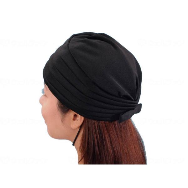 キヨタ おでかけヘッドガードEタイプ(ターバンタイプ) ブラック M 介護 頭部保護帽