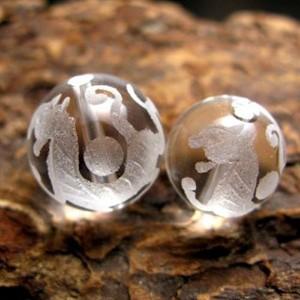 水晶の12mm「四神水晶（白虎）」