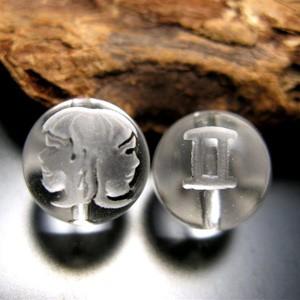 水晶12mm「十二星座（双子座）」