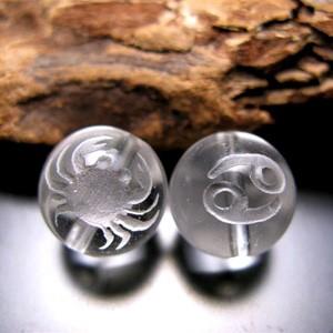 水晶12mm「十二星座（蟹座）」