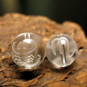 水晶12mm「十二星座（蠍座）」