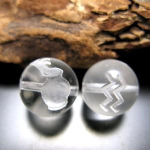 水晶12mm「十二星座（水瓶座）」