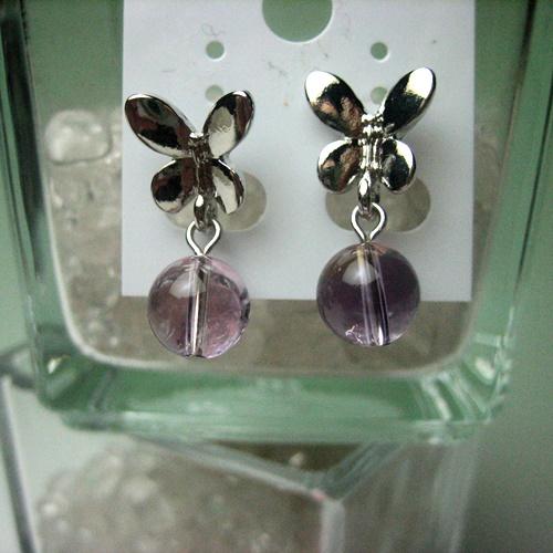 アメトリンのピアス