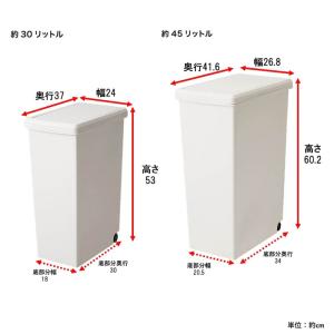ゴミ箱 ダストボックス スライド蓋付き キャス...の詳細画像1