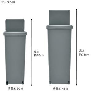 ゴミ箱 ダストボックス スライド蓋付き キャス...の詳細画像2