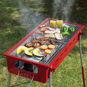 バーベキューコンロ 8-12人用 BBQコンロ 焼き網 温度計 通気口 バレル