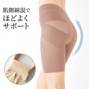ガードル レディースインナー イ ンナーパンツ インナーウェア レ ディース 下着 骨盤 サポート 補 正 綿混 ソフトタイプ すっきり 薄手 補正下着 M L LL