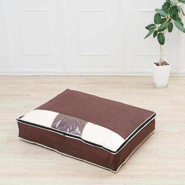 布団収納ケース 収納ケース ケース ふとん収納 羽毛布団収納 布団収納 オフシーズン 炭入り 消臭 ...