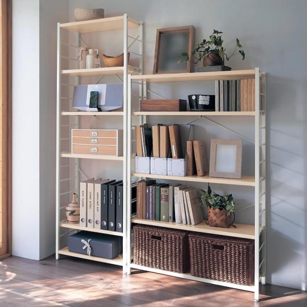 スチールラック スチール ラック 棚板 木製 シェルフ オープンラック 本棚 収納ラック リビング収...