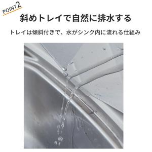 水切りラック 水切りかご 水切ラック シンク上...の詳細画像5