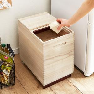 幅19cm 30kg用 コンパクト 米びつ コンパクトライスディスペンサー