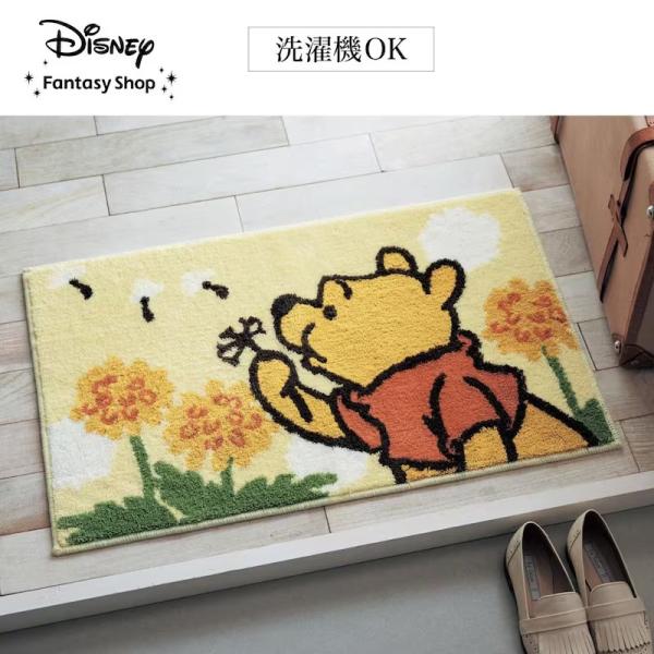 玄関マット マット ラグ 敷物 エリアラグ ファブリック ウェルカムマット 花言葉 Disney デ...