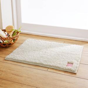 しゃりふわ触感のしっかり吸水バスマット 約50×75