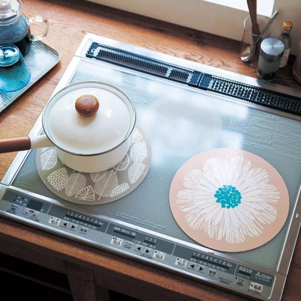 IH用焼け焦げ防止カバーフルーツ 2枚セット シンプル IH調理器具 キッチン おしゃれ 汚れ防止 ...