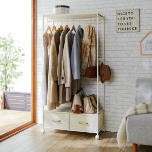 籐 ラタンハンガーラック 上棚付スリムラック 巾60cm W-669 アジアン