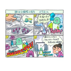 パワーバイオ キッチン排水口 掃除グッズ キッ...の詳細画像5