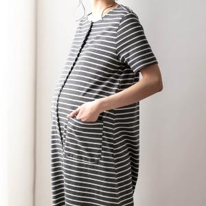 マタニティ パジャマ 授乳パジャマ ワンピース...の詳細画像5