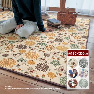 あったか　センターラグ　ディズニー　２畳用 Disney（ディズニー） ディズニーデザイン あったかフランネルセンター