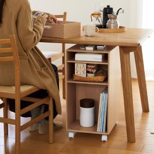 北海道手作り家具　ナラ材　木製　ワゴン　勇峰工芸（新） 勇峰工芸（新） ナラ材 木製 ワゴン引出付 北海道手作り家具 : 湧和