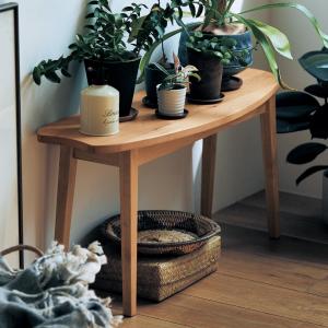 ベンチ 椅子 スツール 天然木 飾り台 インテリア アルダー材 温もり 丸み 家具 小家具 オイル仕上げ リビング ダイニング 玄関 子供部屋 おしゃれ 新生活