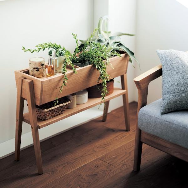 ラック サイドラック サイドテーブル 天然木 アルダー材 幅80 収納ラック テーブル 飾り台 収納...
