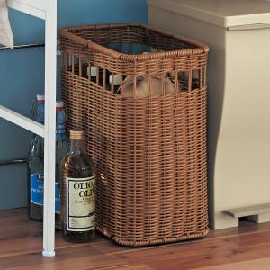 収納ボックス おしゃれ 籐バスケット キャスター 内布付き GK513LHR