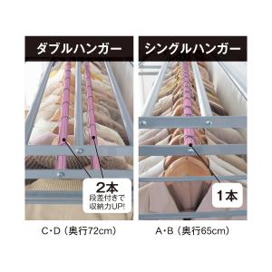 ハンガーラック スチールラック B/シングル・...の詳細画像3